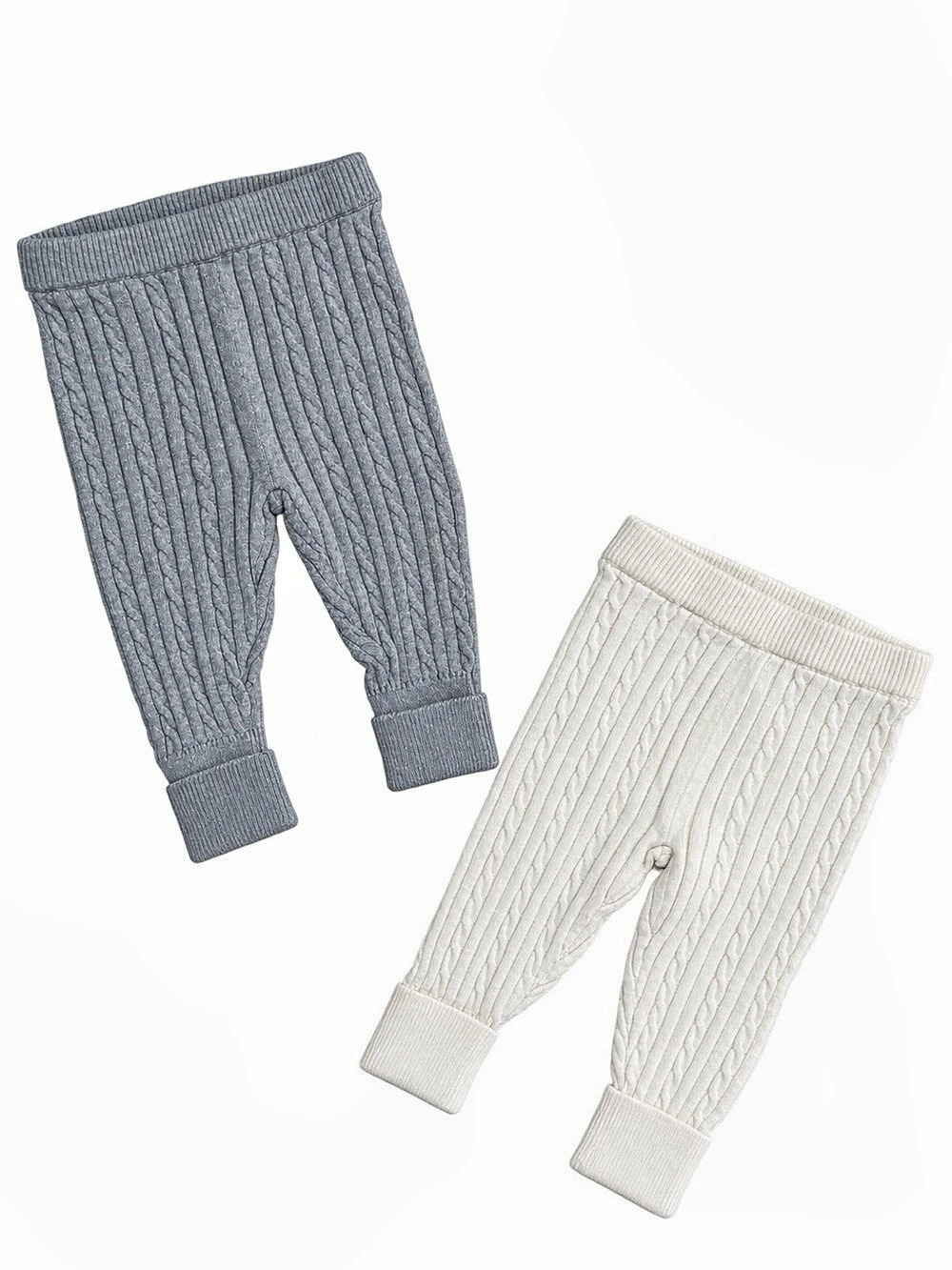 Cute set of 2 Joe Fresh baby cable-knit pants in size 3–6 months Like New